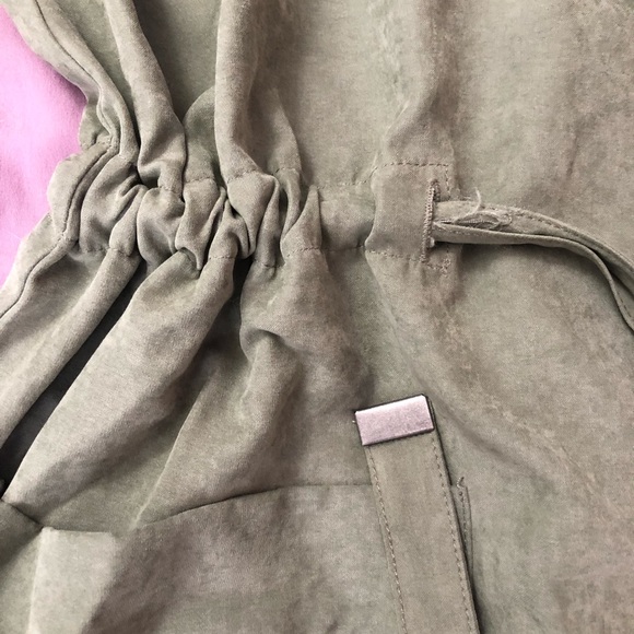 NEW faux suede army green blazer jacket - Picture 3 of 4